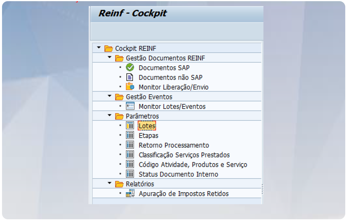 Solução SAP - Reinf